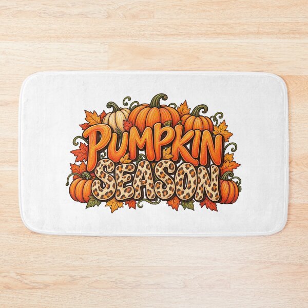 Item preview, Pumpkin Season Lettering with Leopard Print Details designed and sold by skyartdesign.