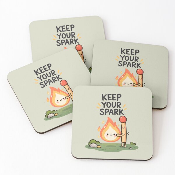 Item preview, Keep Your Spark | Cute Matchstick Motivation & Inspirational Art designed and sold by MrDev.