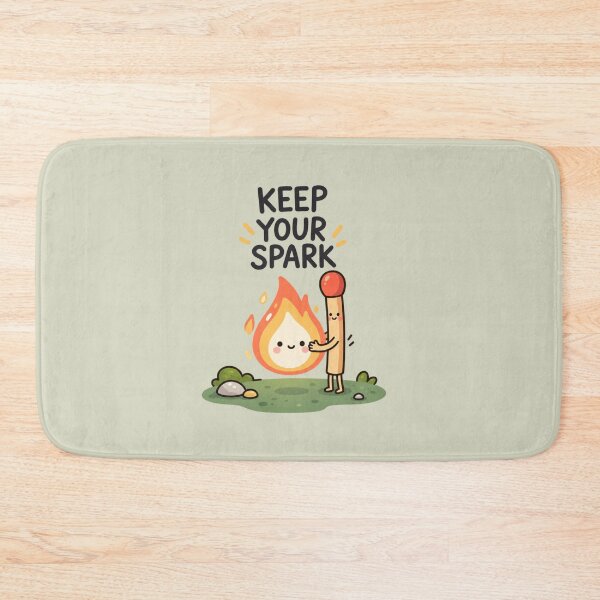 Item preview, Keep Your Spark | Cute Matchstick Motivation & Inspirational Art designed and sold by MrDev.