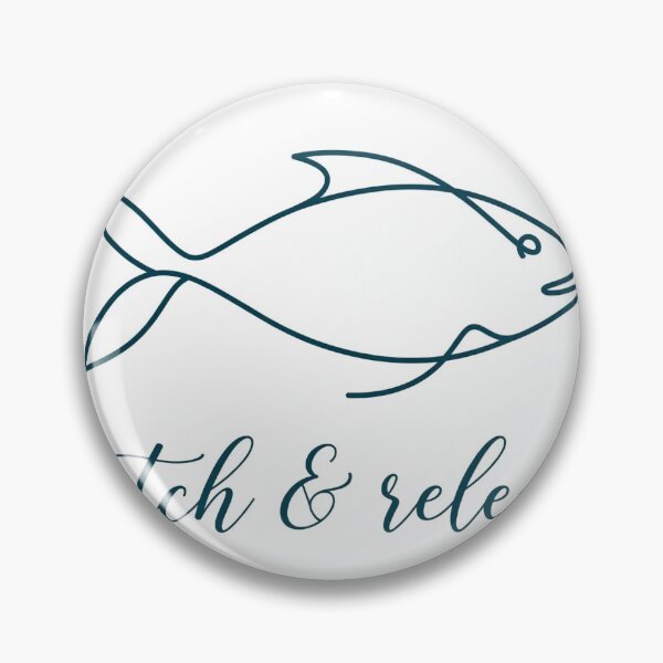 Item preview, Catch and Release Minimal Fishing Shirt designed and sold by DripyDesigns.