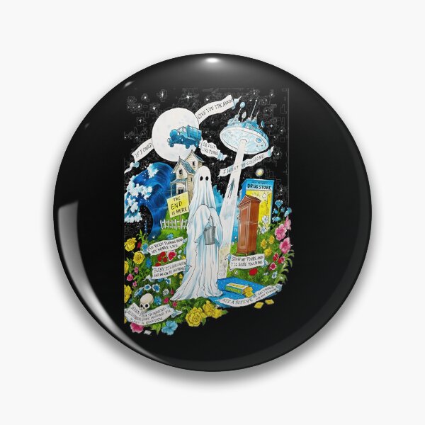 Item preview, Indie Aesthetic Bed Sheet Ghost UFO Collage designed and sold by TimAOchoa.