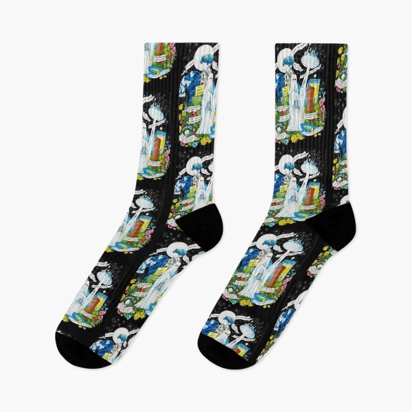 Item preview, Indie Aesthetic Bed Sheet Ghost UFO Collage designed and sold by TimAOchoa.