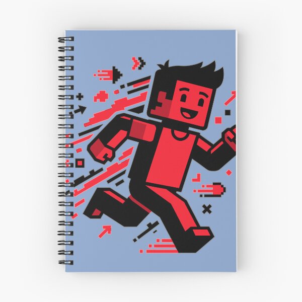 Item preview, Blocky Game Avatar Running Red Design designed and sold by Ranpict.