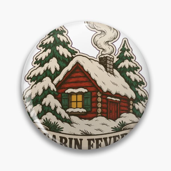 Item preview, Cabin Fever Vintage Snowed In Cabin | Funny Winter Log Cabin Cozy Introvert designed and sold by StickyGuys.