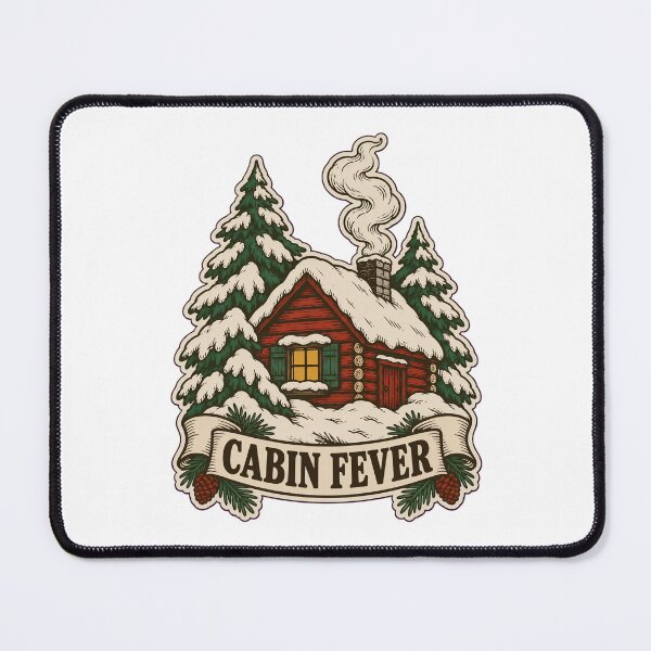 Item preview, Cabin Fever Vintage Snowed In Cabin | Funny Winter Log Cabin Cozy Introvert designed and sold by StickyGuys.