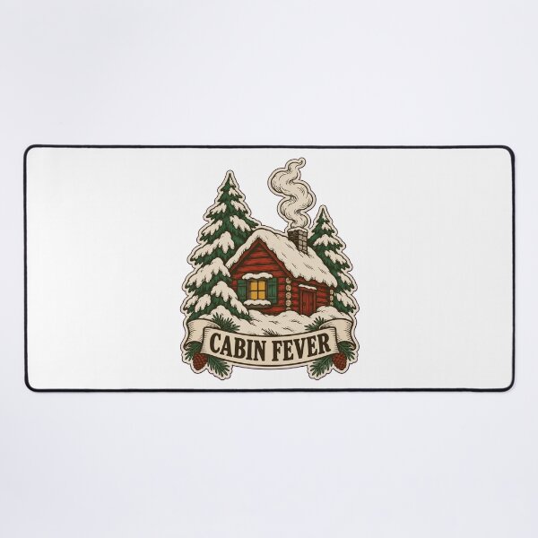 Item preview, Cabin Fever Vintage Snowed In Cabin | Funny Winter Log Cabin Cozy Introvert designed and sold by StickyGuys.