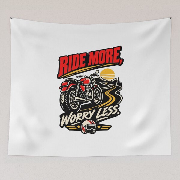 Item preview, Ride More Worry Less Motorcycle  designed and sold by RAS-77.