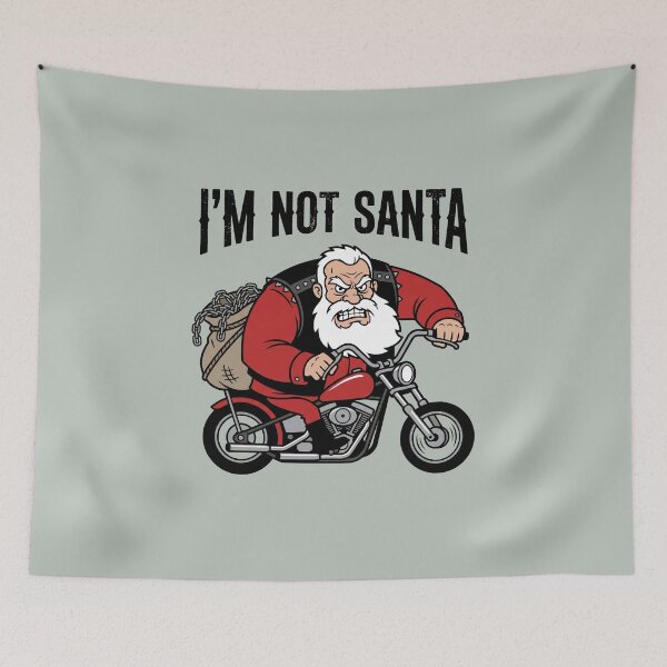 Item preview, I'm Not Santa Heavy Chains Biker Motorcycle Graphic designed and sold by KiwiRider.