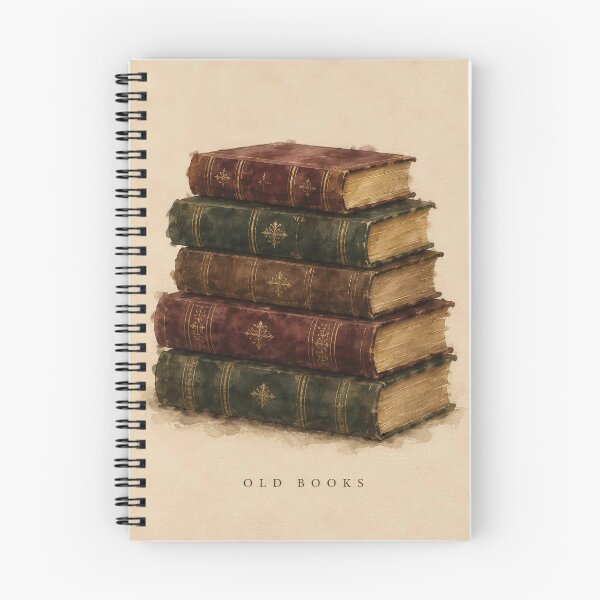Item preview, Stack of Old Books Ink Illustration | Dark Academia Wall Art | Vintage Study Print designed and sold by FixationStudio.