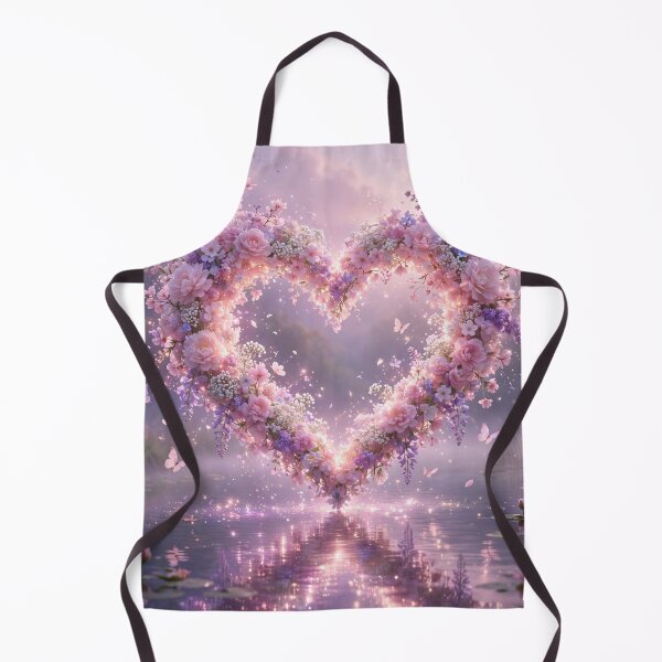 Item preview, Floral Heart with Butterflies designed and sold by DreamyWallVibes.