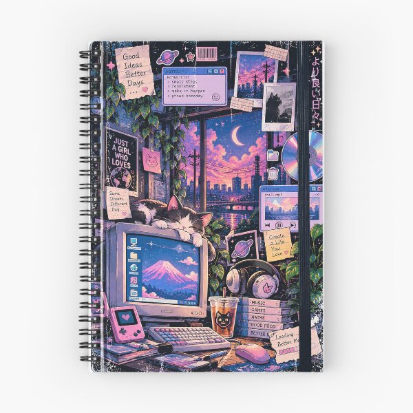 Item preview, Y2K Retro Digital Dream Notebook designed and sold by Smoimi.