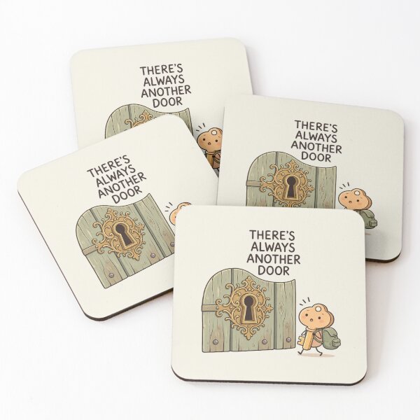 Item preview, There's Always Another Door | Cute Adventure Motivation designed and sold by MrDev.