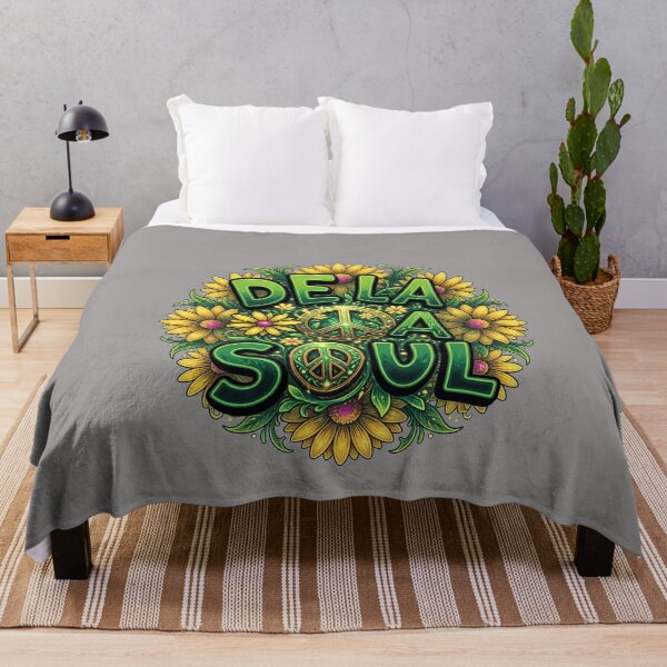 Item preview, DE LA SOUL Style Retro Flower Peace Graphic-6 designed and sold by VeronikaRei.