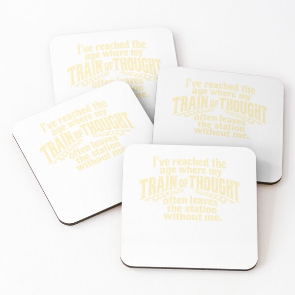 Item preview, Train Of Thought Leaves The Station Funny Sarcastic Aging Quote Vintage Graphic designed and sold by JapanAnimeSH2.