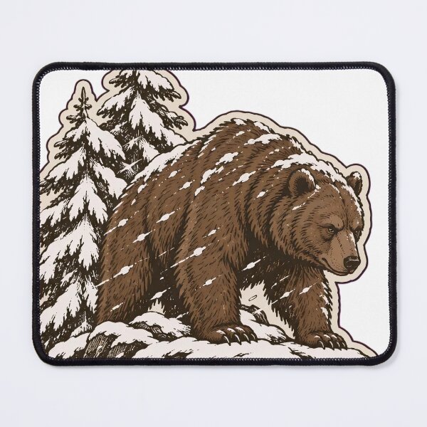 Item preview, Finnish Sisu Vintage Bear Crest | Finland Sisu Grit Nordic Winter Bear Design designed and sold by StickyGuys.