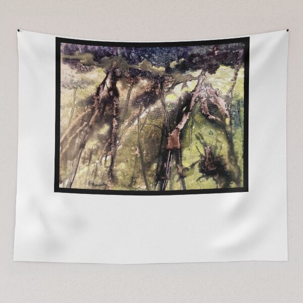 Item preview, Mysterious Roots Green Forest Oil Painting designed and sold by HyunBonilla.