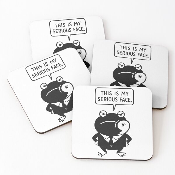 Item preview, This Is My Serious Face – Funny Frog in Suit – Relatable Office Humor Art Tee designed and sold by bobscraze.