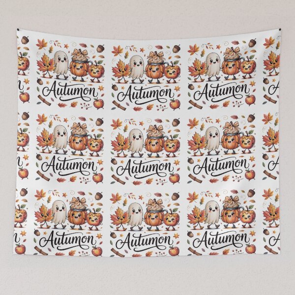 Item preview, Autumn Squad Cute Leaf, Ghost, Pumpkin Spice & Caramel Apple designed and sold by Zizo-DR44.
