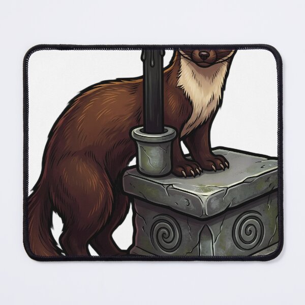 Item preview, Gothic Samhain Altar — Pine Marten with a Black Candle designed and sold by IllumeInk.