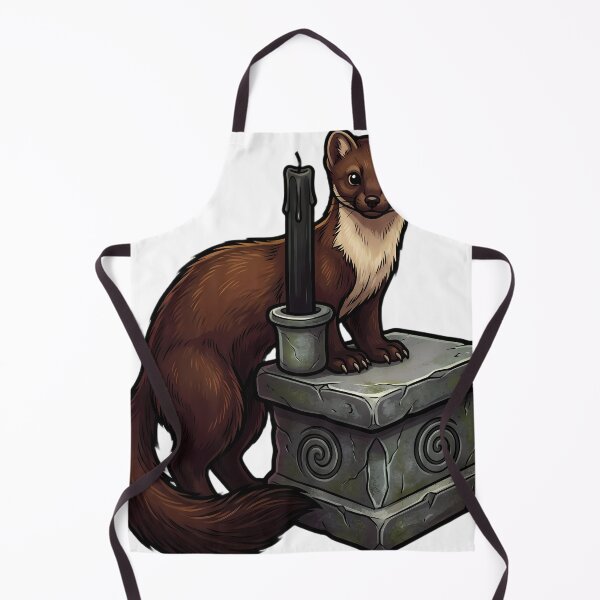 Item preview, Gothic Samhain Altar — Pine Marten with a Black Candle designed and sold by IllumeInk.