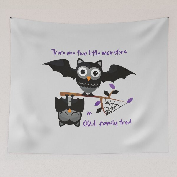 Item preview, Two…in OWL Family Tree (on Lt. Grey) designed and sold by PawsitiveMum3.