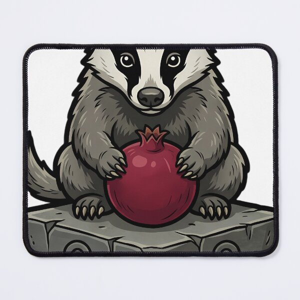 Item preview, Gothic Samhain Altar — Badger with a Pomegranate designed and sold by IllumeInk.