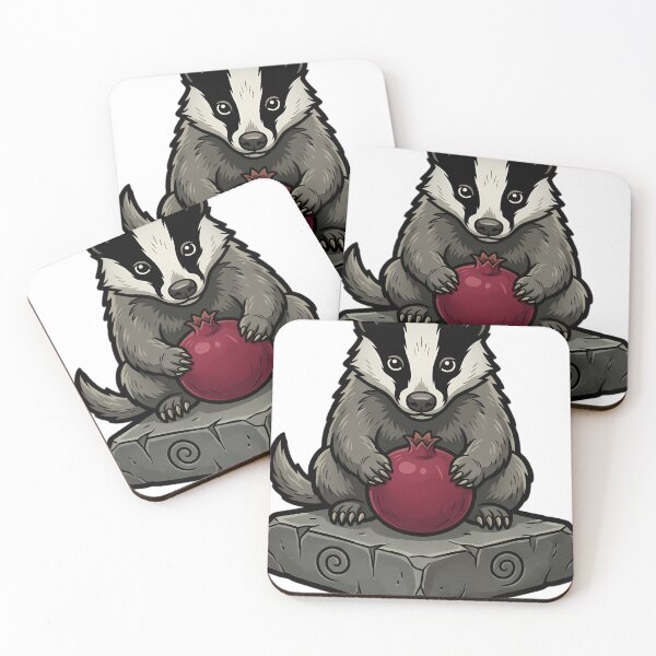 Item preview, Gothic Samhain Altar — Badger with a Pomegranate designed and sold by IllumeInk.