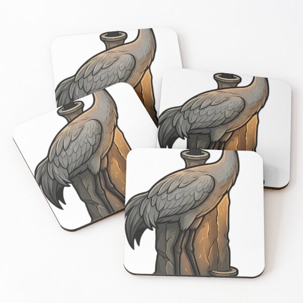 Item preview, Gothic Samhain Altar — Crane with a Tall Ancestor Candle designed and sold by IllumeInk.