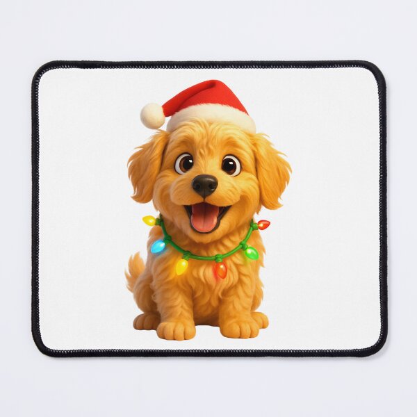 Item preview, Petite Goldendoodle Dog Christmas Sparkle designed and sold by Sillytoe.