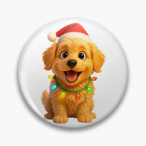 Item preview, Petite Goldendoodle Dog Christmas Sparkle designed and sold by Sillytoe.