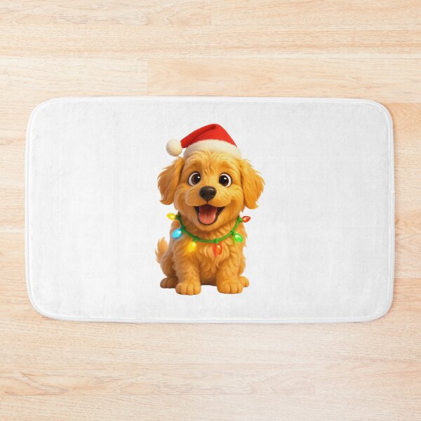 Item preview, Petite Goldendoodle Dog Christmas Sparkle designed and sold by Sillytoe.