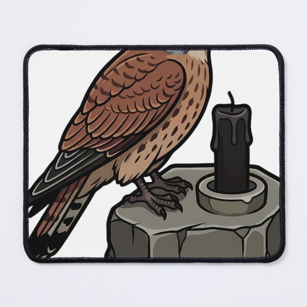 Item preview, Gothic Samhain Altar — Kestrel with a Votive Candle designed and sold by IllumeInk.