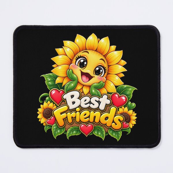 Item preview, Best Friends Sunflower – Cute Kawaii Happy Flower Friendship designed and sold by aventi24.