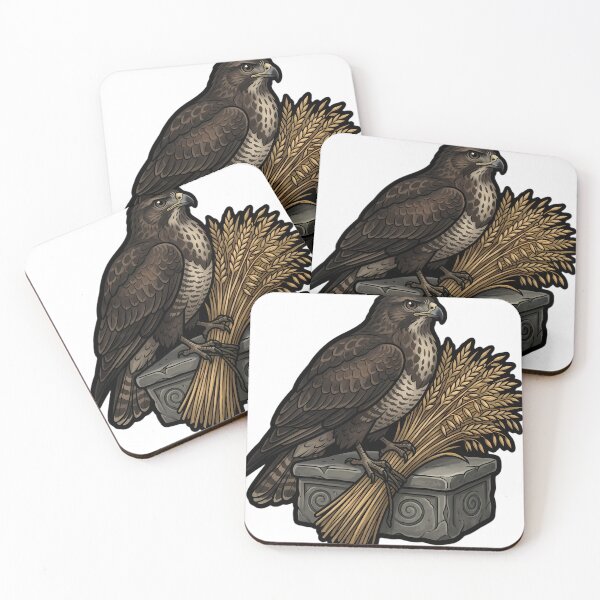 Item preview, Gothic Samhain Altar — Buzzard with a Grain Sheaf designed and sold by IllumeInk.