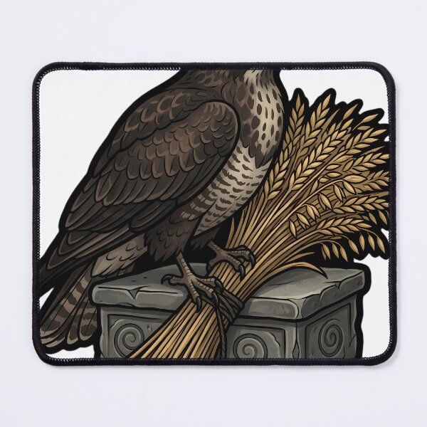 Item preview, Gothic Samhain Altar — Buzzard with a Grain Sheaf designed and sold by IllumeInk.