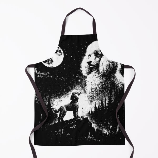 Item preview, Vintage Poodle Dog Forest Moon designed and sold by thecownmz.