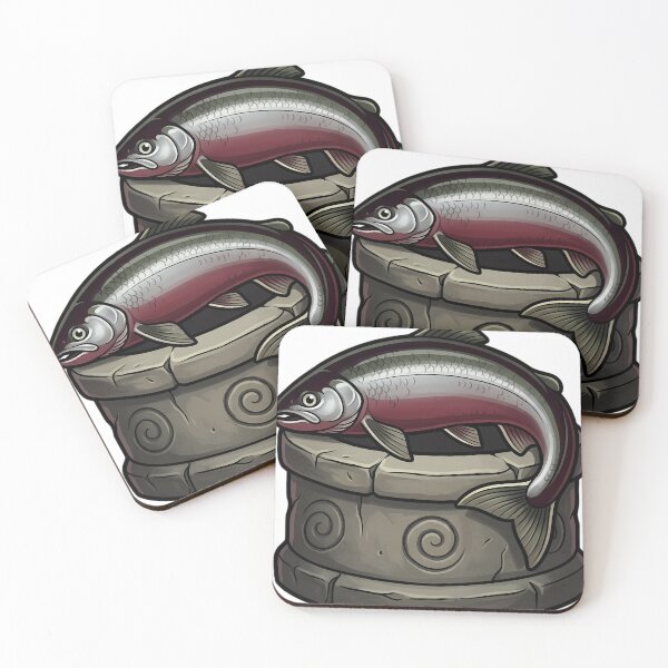 Item preview, Gothic Samhain Altar — Salmon at a Sacred Well Stone designed and sold by IllumeInk.
