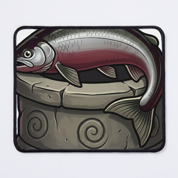 Item preview, Gothic Samhain Altar — Salmon at a Sacred Well Stone designed and sold by IllumeInk.