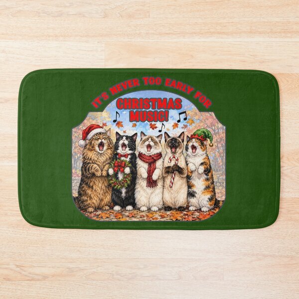 Item preview, Funny Cute Cats Sing Christmas Music designed and sold by Lion and Lamb Design.
