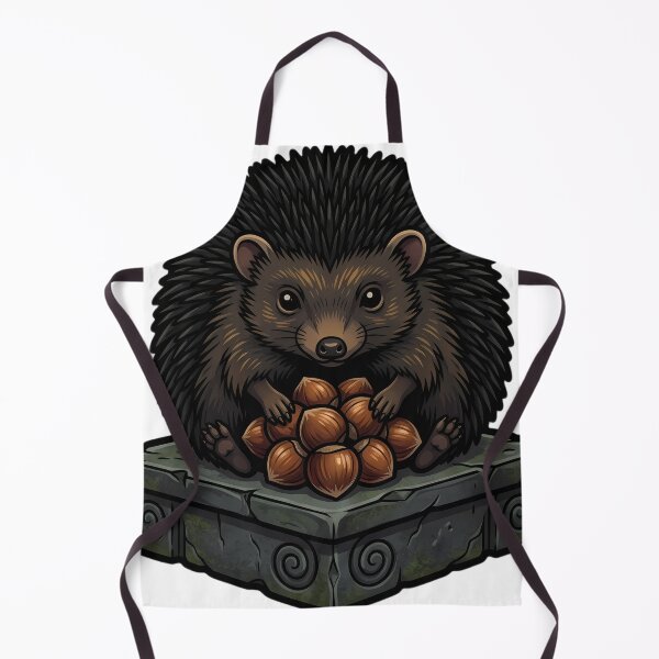 Item preview, Gothic Samhain Altar — Hedgehog with a Hazelnut Offering designed and sold by IllumeInk.