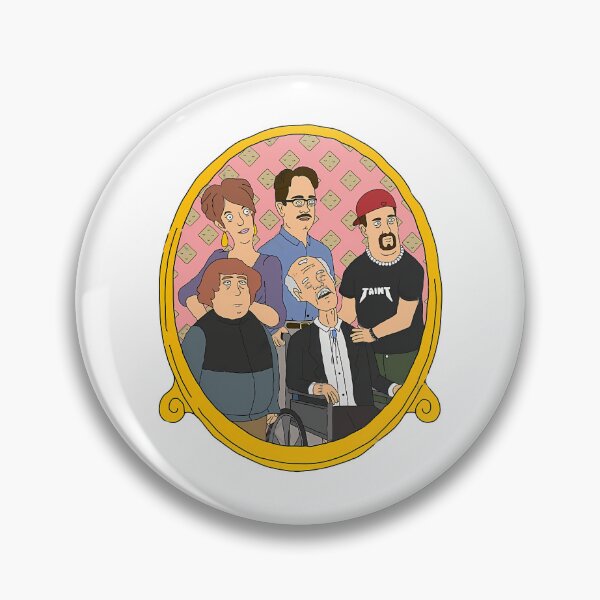 Item preview, Animated Family Portrait In Gold Oval Frame designed and sold by RomainCam.