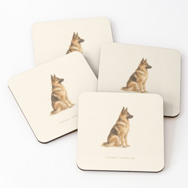 Item preview, German Shepherd Watercolor Portrait | Minimalist Dog Breed Wall Art | Pet Lover Gift designed and sold by FixationStudio.