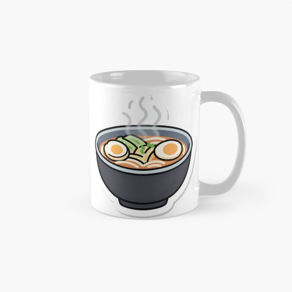 Item preview, Kawaii Steaming Ramen Bowl Illustration designed and sold by chill-a-lot.