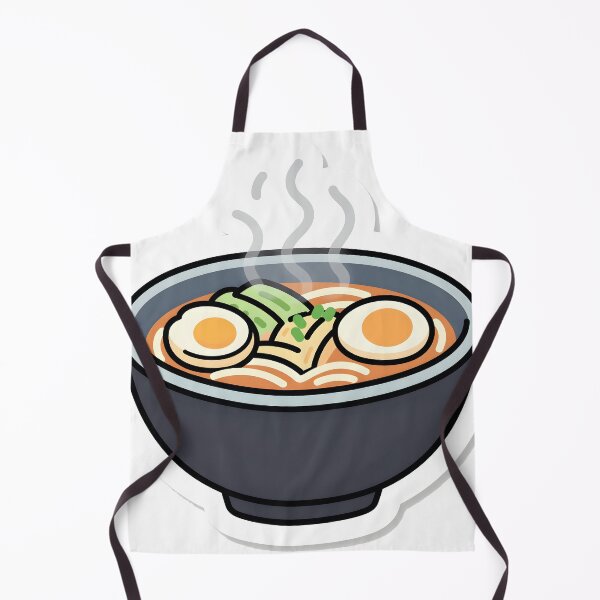 Item preview, Kawaii Steaming Ramen Bowl Illustration designed and sold by chill-a-lot.
