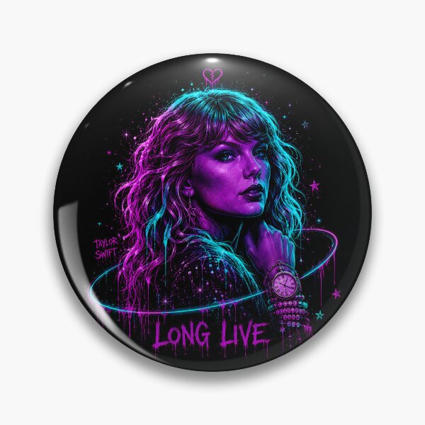 Item preview, Taylor Swift Long Live Neon Portrait designed and sold by JMS-Artvintage.