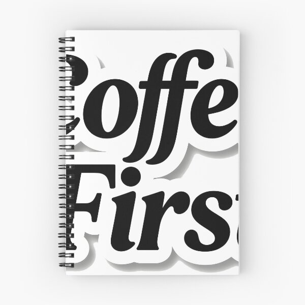 Item preview, Minimalist Coffee First Typography designed and sold by chill-a-lot.