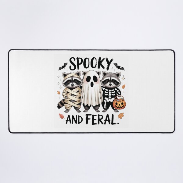 Item preview, Spooky and Feral Raccoons in Halloween Costumes Funny Raccoon Halloween designed and sold by Zizo-DR44.