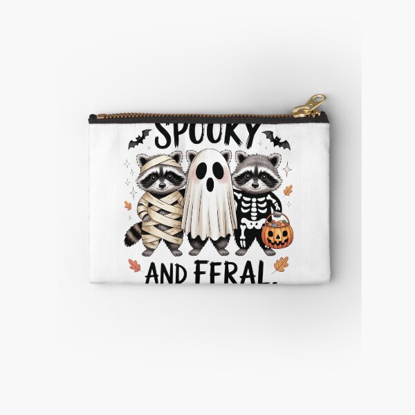 Item preview, Spooky and Feral Raccoons in Halloween Costumes Funny Raccoon Halloween designed and sold by Zizo-DR44.