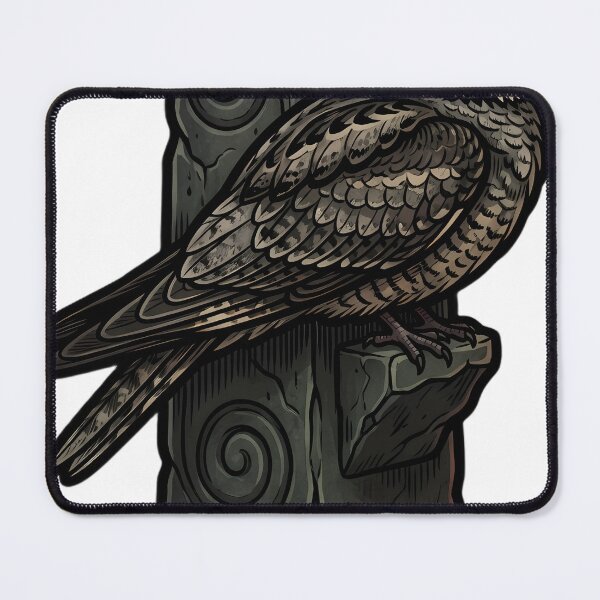 Item preview, Gothic Samhain Veil — Nightjar at a Weathered Standing Stone designed and sold by IllumeInk.