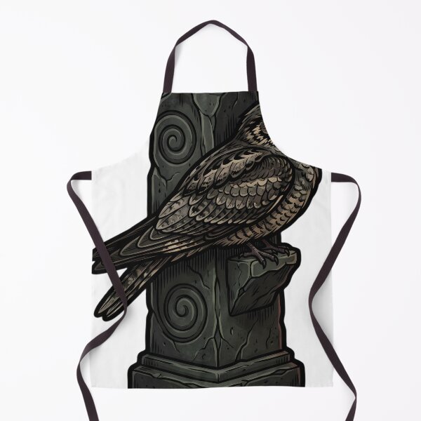Item preview, Gothic Samhain Veil — Nightjar at a Weathered Standing Stone designed and sold by IllumeInk.